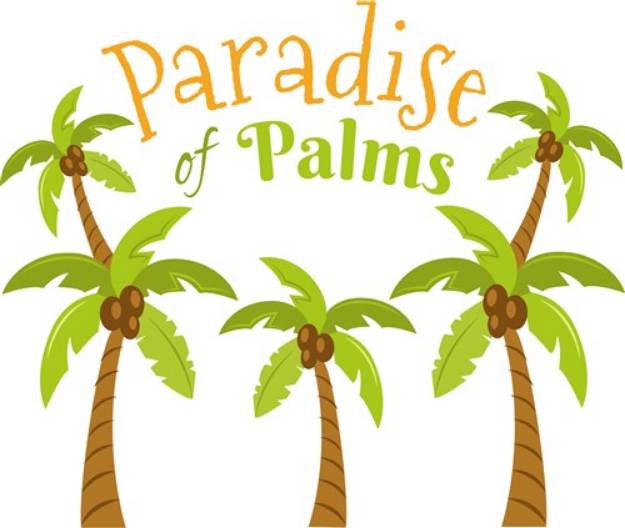 Picture of Paradise Of Palms SVG File