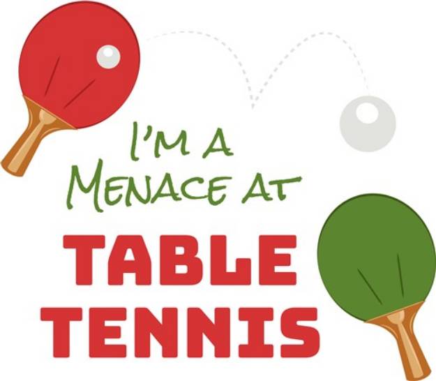Picture of Table Tennis SVG File