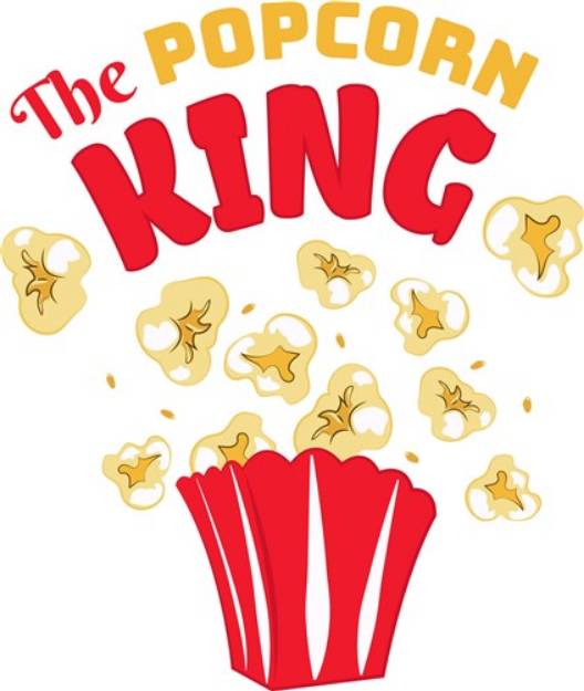 Picture of Popcorn King SVG File