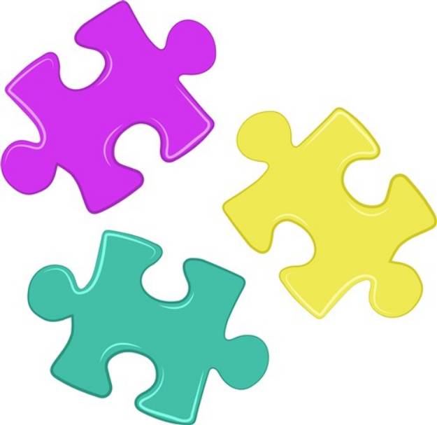 Picture of Puzzles Pieces SVG File