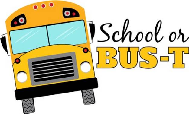 Picture of School Or Bus-t SVG File