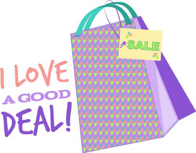 Picture of Love A Good Deal SVG File