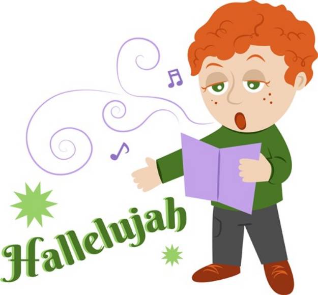 Picture of Sing Hallelujah SVG File