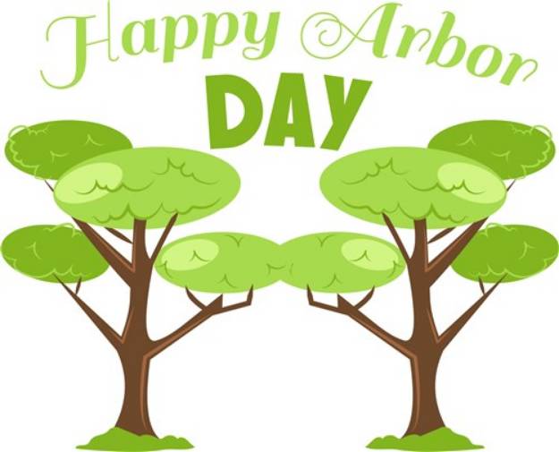 Picture of Happy Arbor Day SVG File