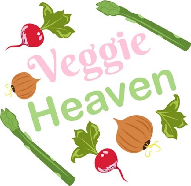 Picture of Veggie Heaven SVG File