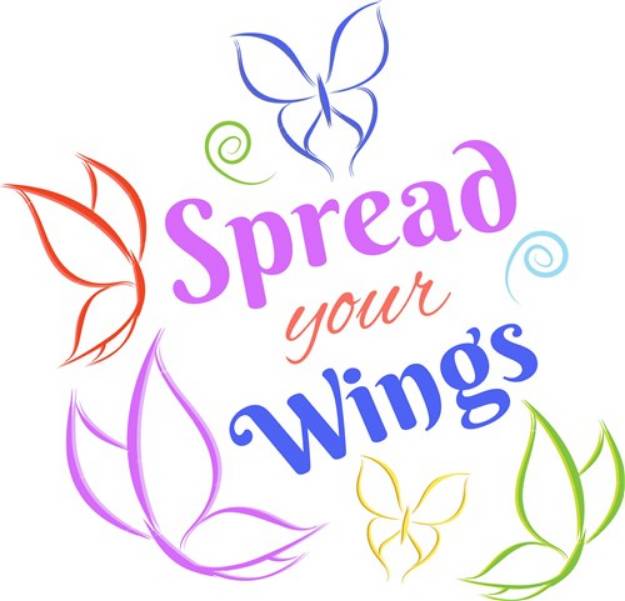 Picture of Spread Your Wings SVG File