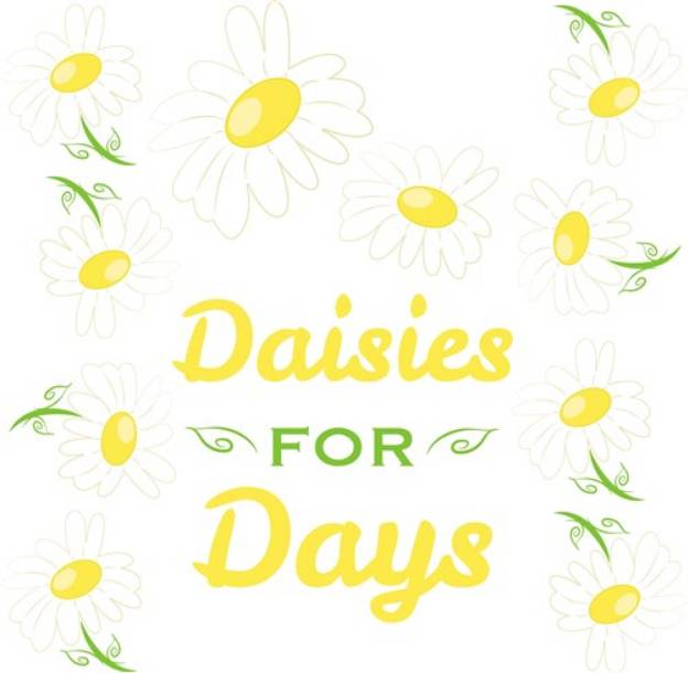 Picture of Daisies For Days SVG File