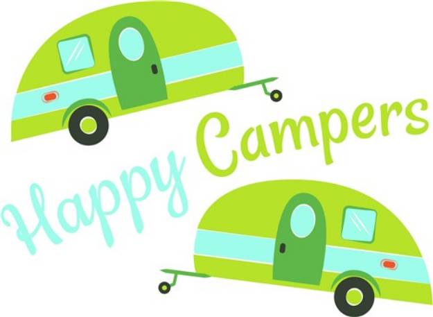 Picture of Camper Happy Campers SVG File