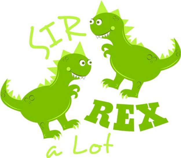 Picture of Dino Sir Rex A Lot SVG File