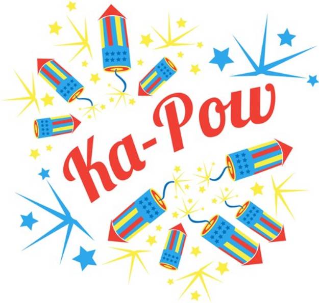 Picture of Fireworks Ka Pow SVG File