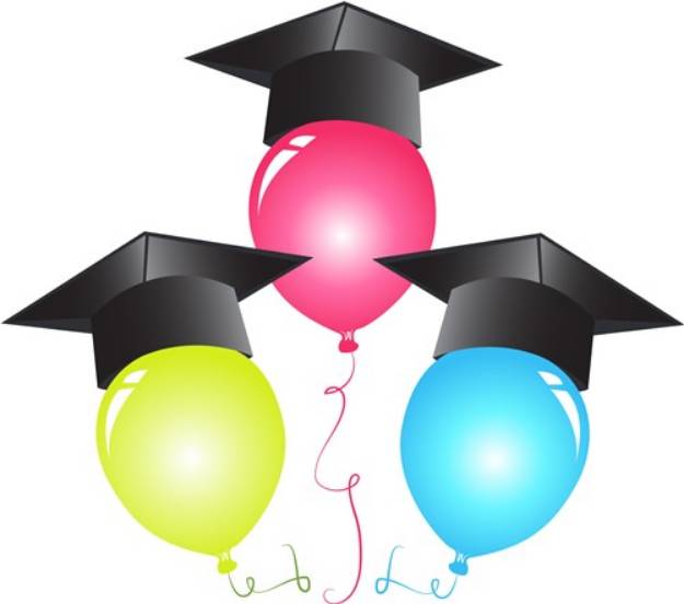 Picture of Grad Balloons SVG File