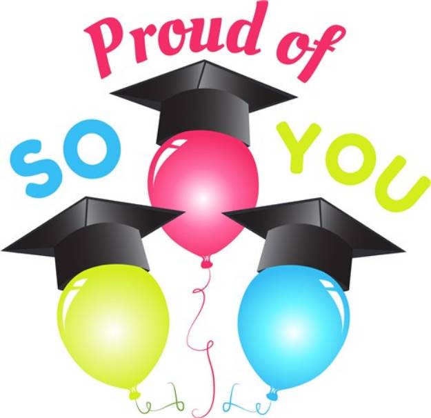 Picture of Grad Balloons So Proud Of You SVG File