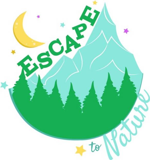 Picture of Mountains Escape To Nature SVG File