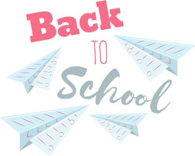 Picture of Paper Planes Back To School SVG File