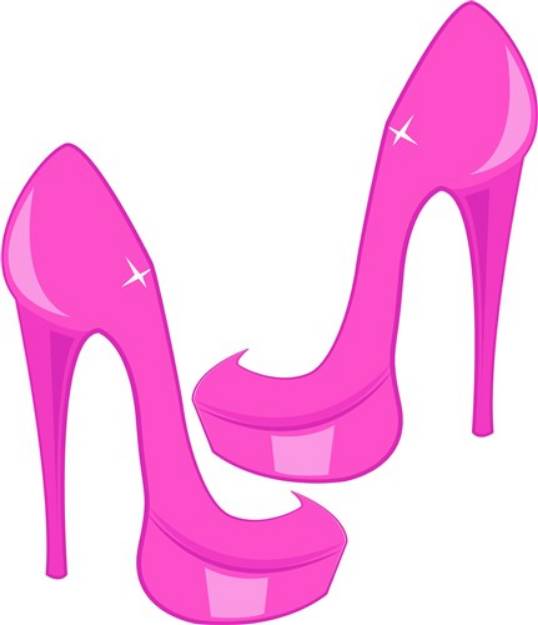 Picture of Pink Heels SVG File