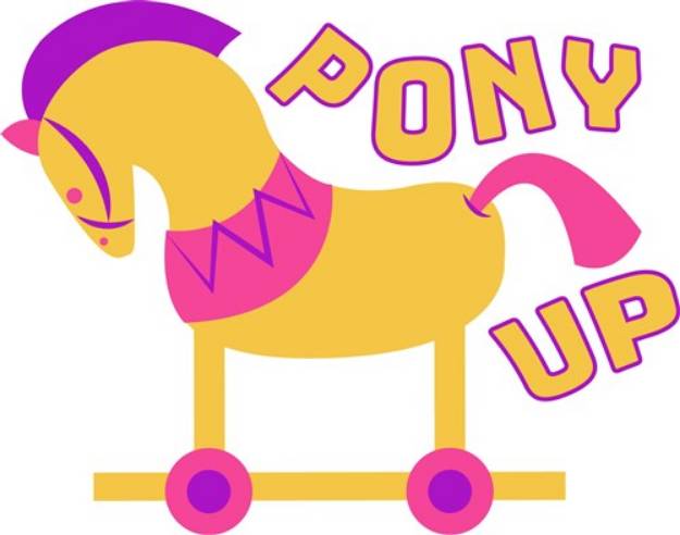 Picture of Rocking Horse Pony Up SVG File