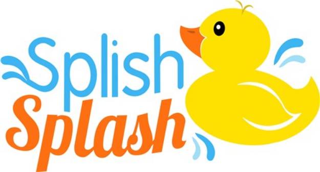 Picture of Rubber Duck Splish Splash SVG File