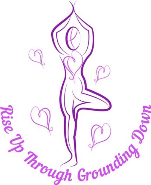 Picture of Tree Pose Rise Up Through Grounding Down SVG File