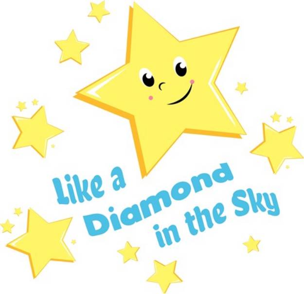 Picture of Twinkle Like A Diamond In The Sky SVG File