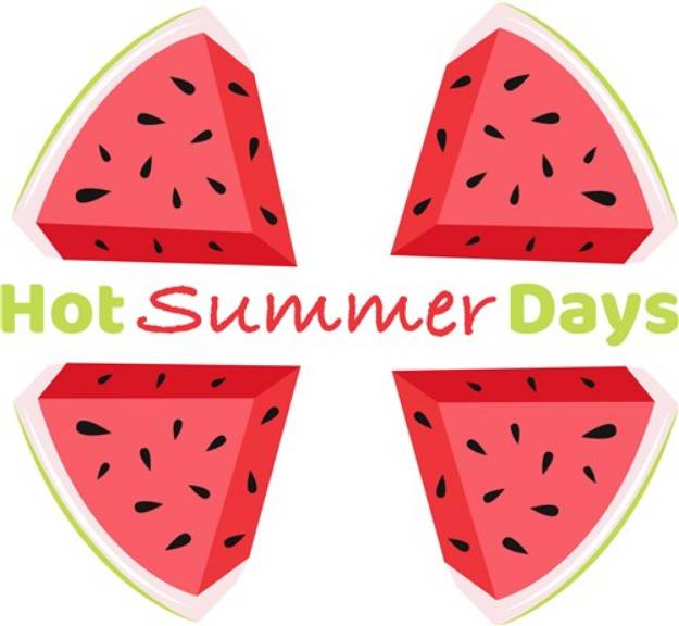 Picture of Watermelon Hot Summer Days SVG File