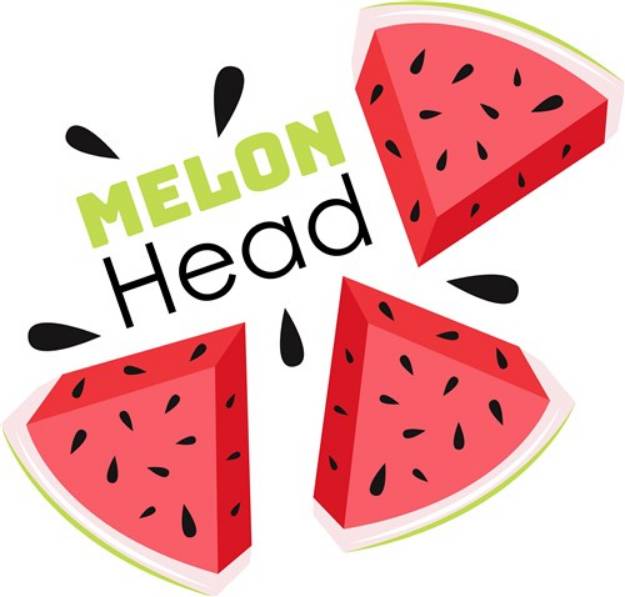Picture of Watermelon Melon Head SVG File