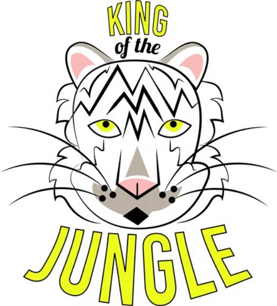 Picture of White Tiger King Of The Jungle SVG File