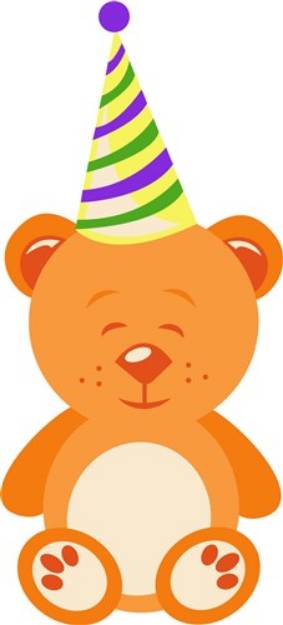 Picture of Birthday Bear SVG File