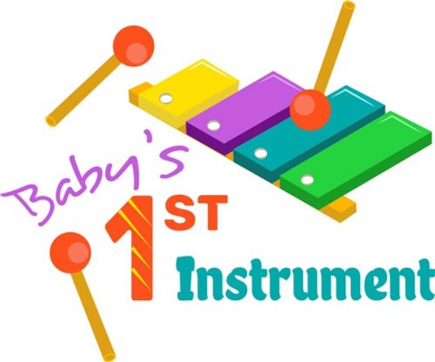 Picture of Xylophone Baby s 1st Instrument SVG File