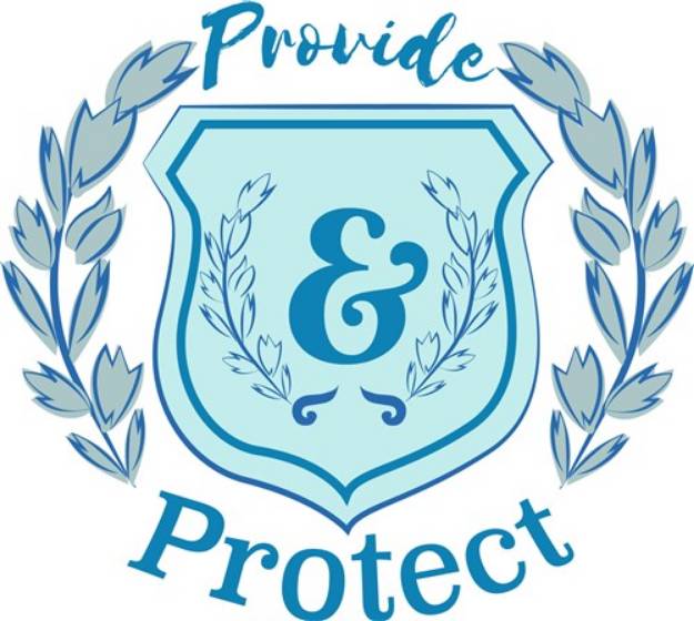 Picture of Blue Crest Provide & Protect SVG File