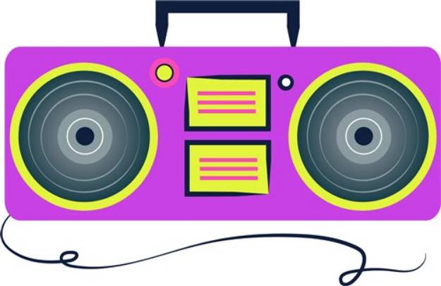 Picture of Boombox Base SVG File
