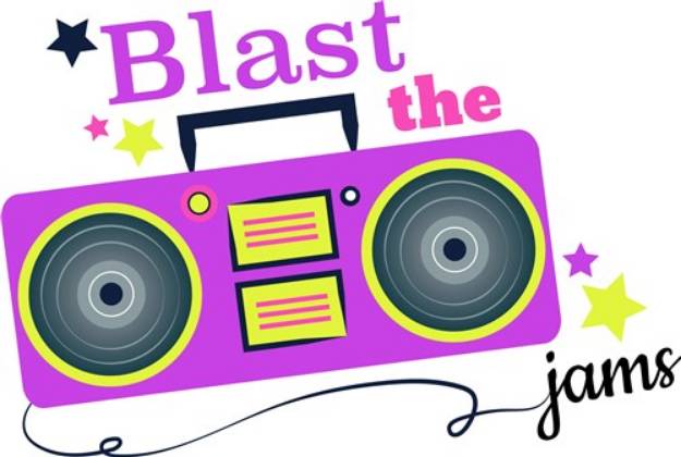 Picture of Boombox Blast The Jams SVG File