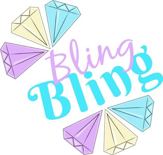 Picture of Diamonds Bling Bling SVG File