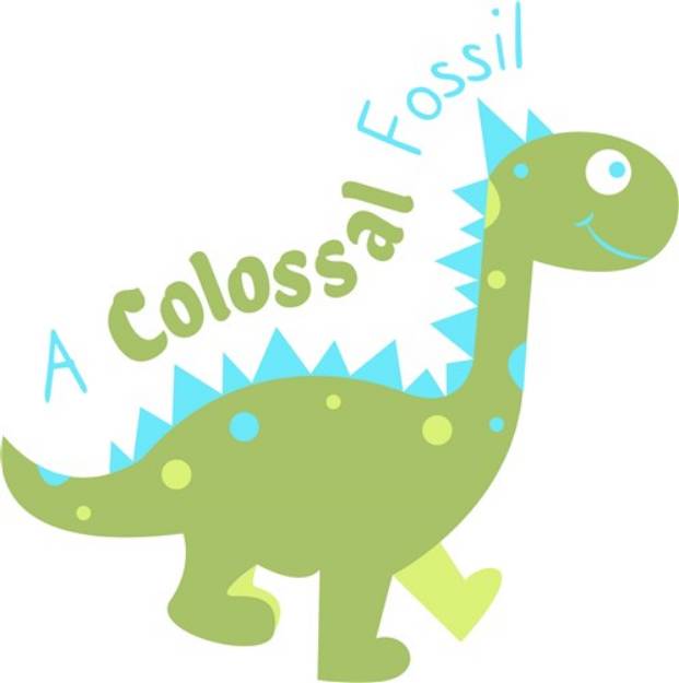 Picture of A Colossal Fossil Dino SVG File