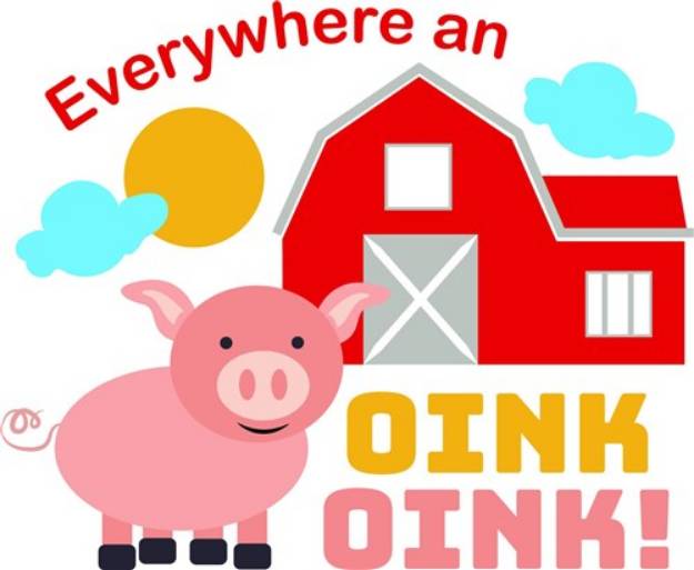 Picture of Farm Everywhere An Oink Oink SVG File