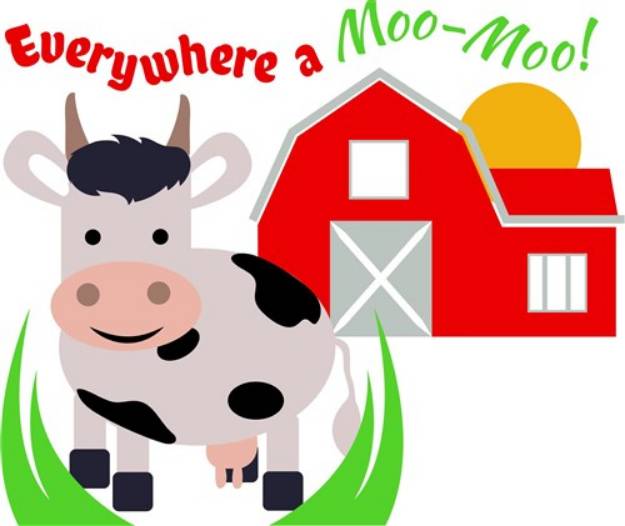 Picture of Farm Everywhere A Moo Moo SVG File