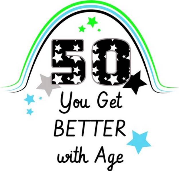 Picture of Fifty You Get Better With Age SVG File