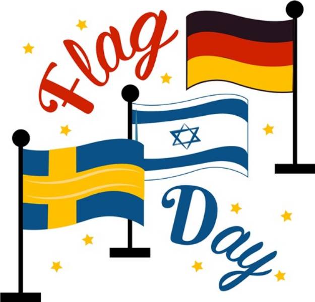 Picture of Flag Day SVG File