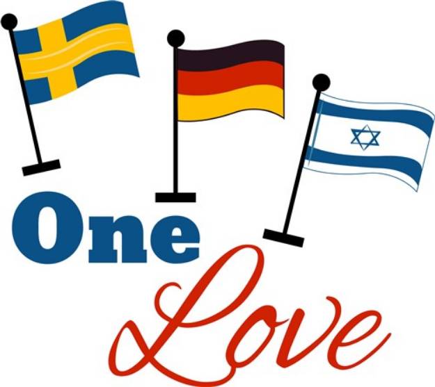 Picture of Flags One Love SVG File
