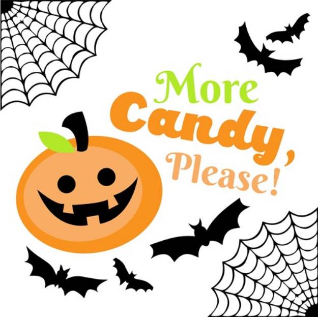 Picture of Halloween More Candy Please SVG File