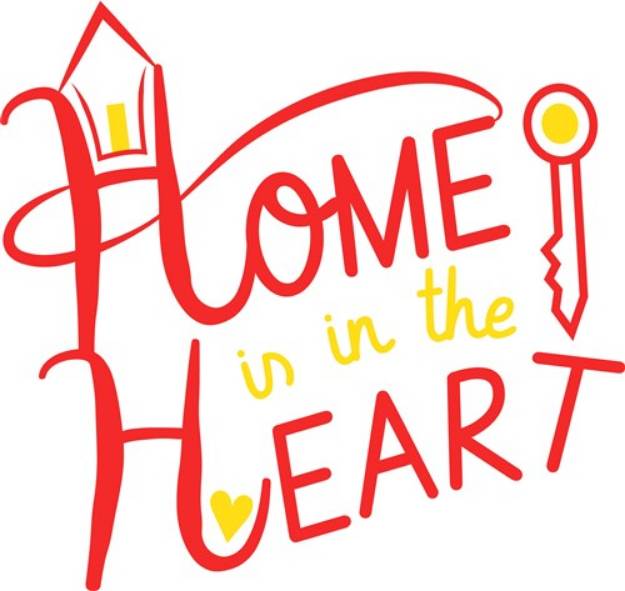 Picture of Home Home Is In The Heart SVG File