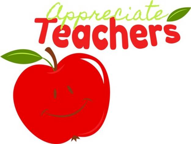 Picture of Apple Appreciate Teachers SVG File