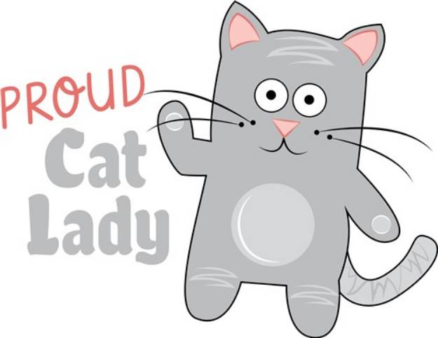 Picture of Kitten Proud Cat Lady SVG File