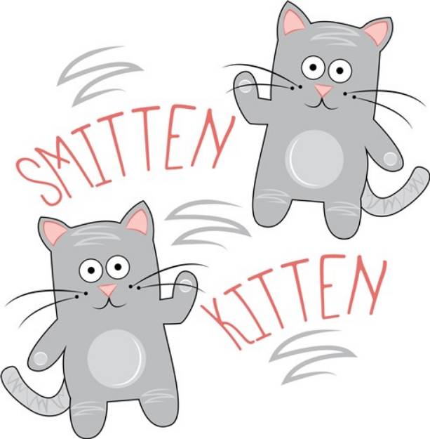 Picture of Kitten Smitten Kitten SVG File