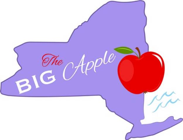 Picture of New York The Big Apple SVG File
