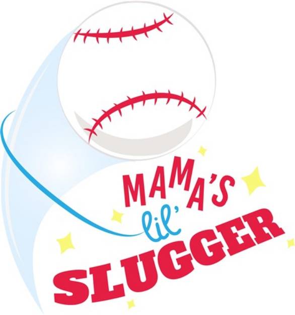 Picture of Baseball Mama s Lil Slugger SVG File