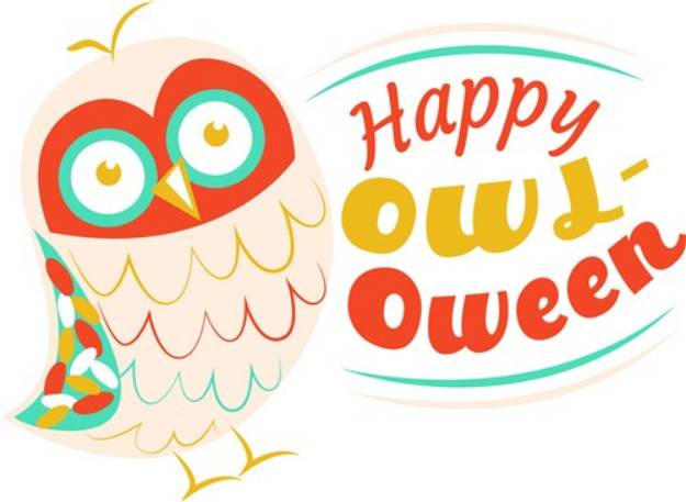 Picture of Owl Happy Owl Oween SVG File
