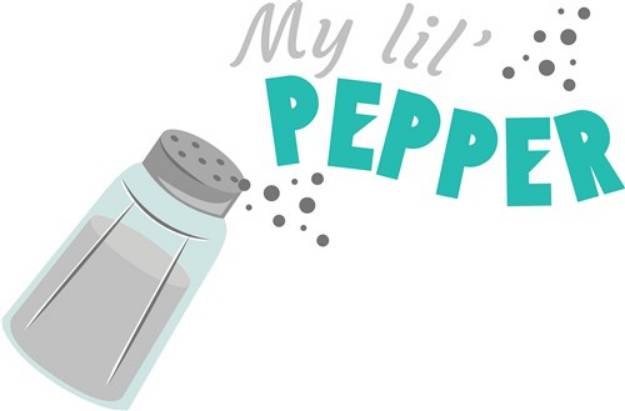 Picture of Pepper Shaker My Lil  Pepper SVG File