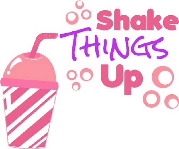Picture of Pink Cup Shake Things Up SVG File