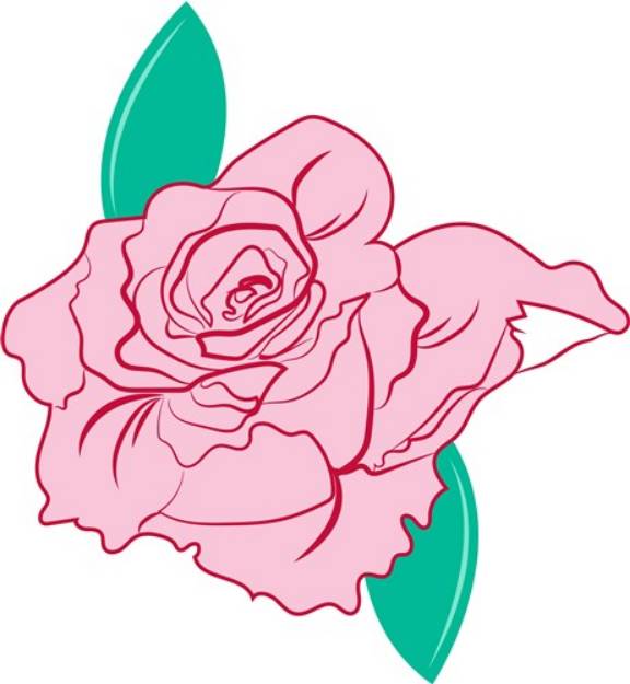 Picture of Rose Base SVG File