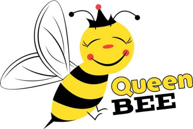 Picture of Bee Queen Bee SVG File